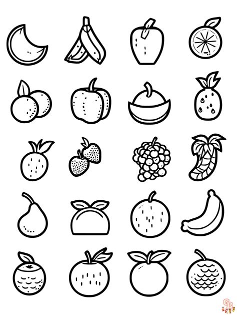 Dibujos De Frutas Para Ni Os Para Colorear