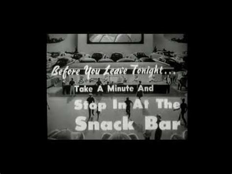 Vintage Drive In Movie Theater Snack Bar Commercial YouTube