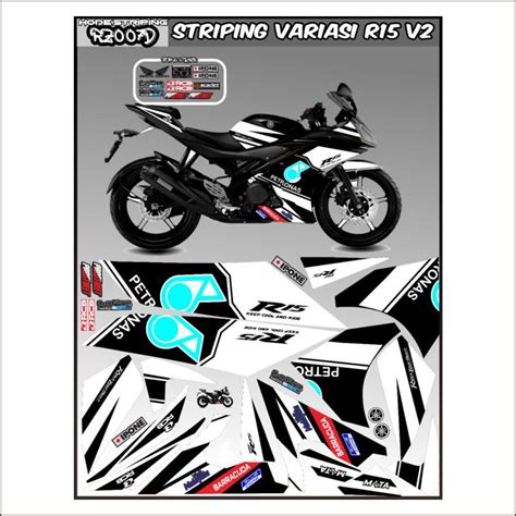 Striping Sticker Decal Yamaha R V Variation Striping Sticker