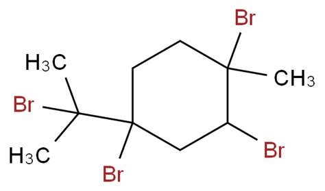 Cyclohexane 1 2 4 Tribromo 4 1 Bromo 1 Methylethyl 1 Methyl 4497 97