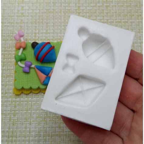 Molde De Silicone Brinquedos Pipa E Pe O Confeitaria Shopee Brasil