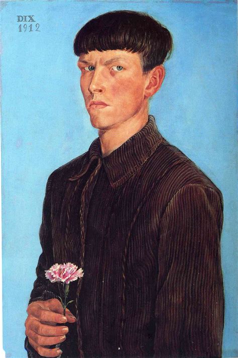 Self Portrait 1912 By Otto Dix Artchive