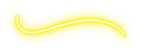 Yellow Glowing Neon Curved Line 24683978 PNG