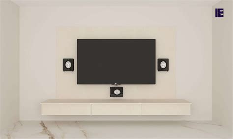 Wall Mounted Small Tv Unit Beige Textile Order Now