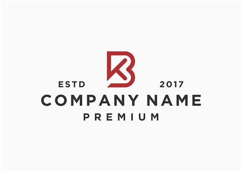 Premium Vector Initial Letter Bk Or Kb Logo Design Vector