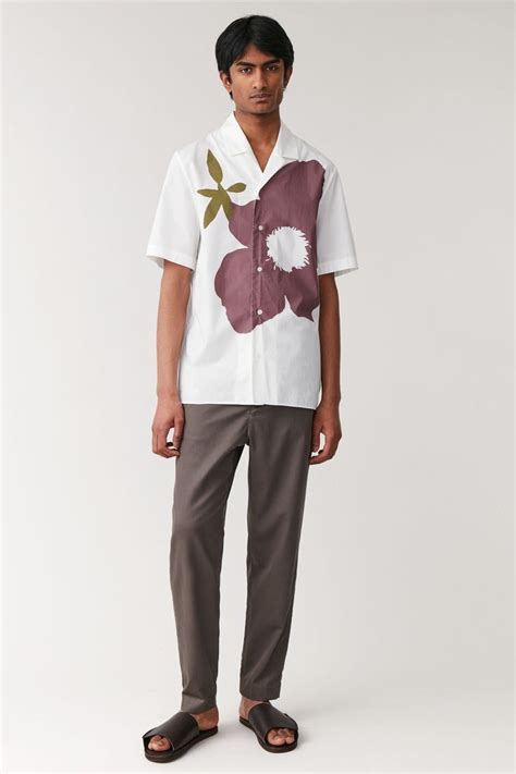 PRINTED CAMP COLLAR COTTON SHIRT Redesigning A Perennial Classic Made