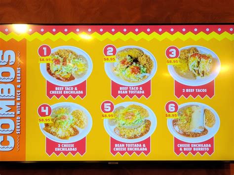 Menu At El Super Taco Restaurant Fountain