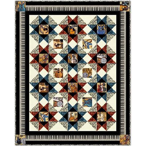 Rjr Rhythm And Blues Quilt Kit 47 X 59 Quilt Patterns Quilts Quilt Kits