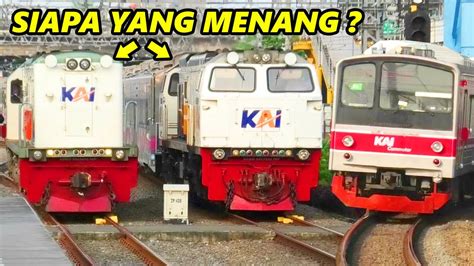 Nonton Kereta Api Krl Ada Moment Balapan Kereta Nomor Satu Vs Lokomotif