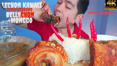 Lechon Kawali Pinaputukang Bellychon Monggo Mukbang Philippines Filipino Food Pinoy