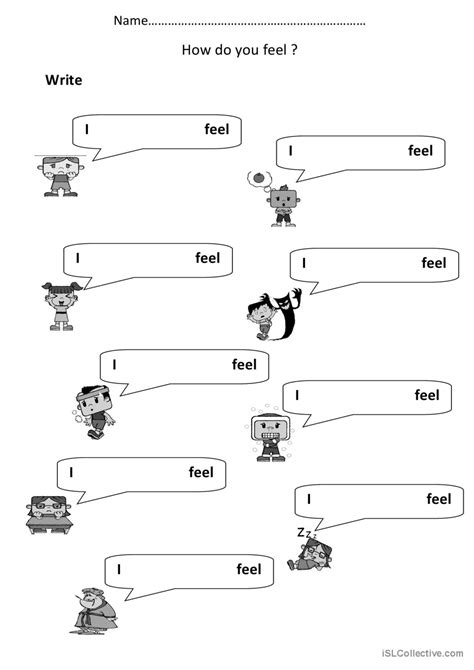 Feelings And Emotions English ESL Worksheets Pdf Doc