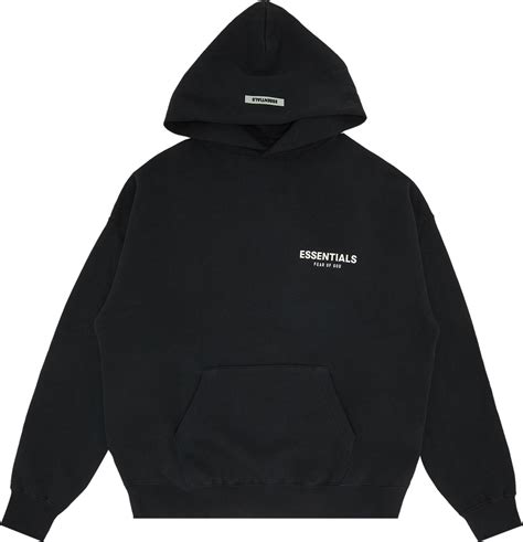 Buy Fear Of God Essentials Photo Pullover Hoodie Black 0192 25050 0077 001 Goat