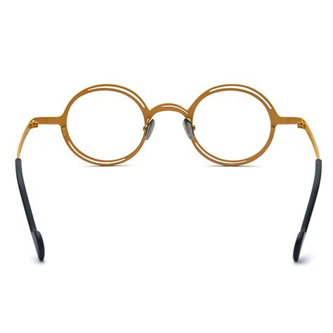 Hardy Round Yellow Glasses