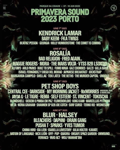 Primavera Sound Porto 2024 Lineup Dorry Gertrud