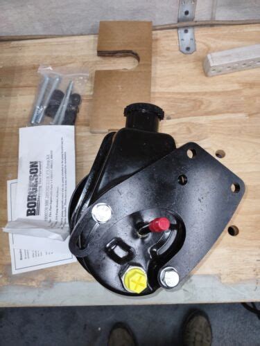 Borgeson Black Power Steering Pump Upgrade Kit For Ford Mustang