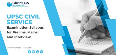 UPSC Civil Service Examination Syllabus For Prelims Mains And