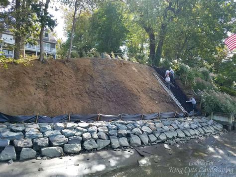 Wooden Retaining Wall With Slope