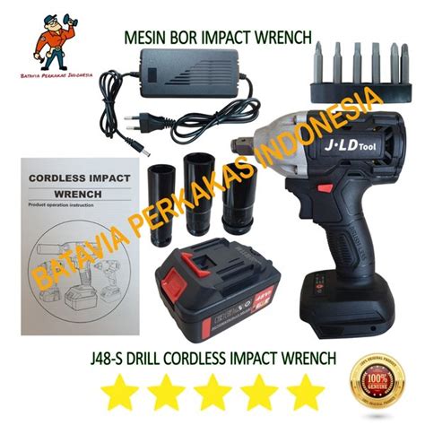 Jual MESIN BOR BUKA BAUT J48S CORDLESS IMPACT WRENCH BRUSHLESS Di Lapak