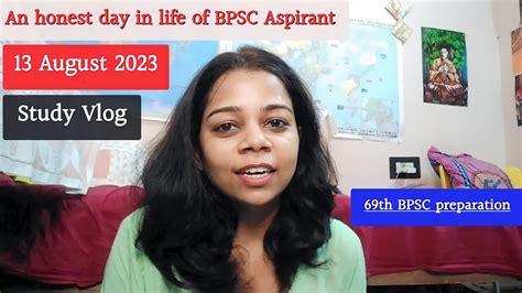 An Honest Day In My Life Aspirants Life Bpsc Study Vlog