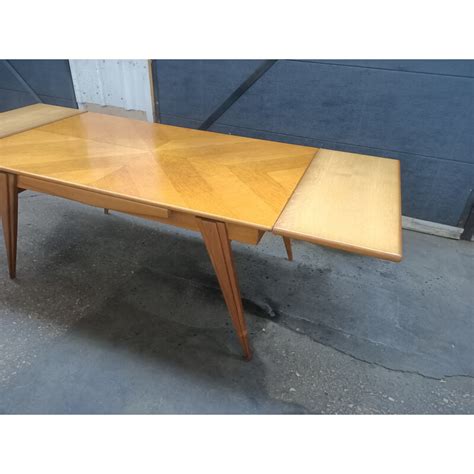 Vintage Dining Table With Compass Legs