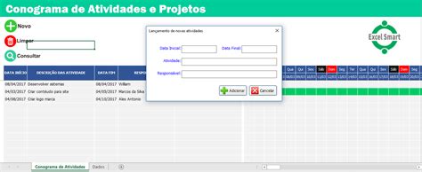 Planilha Controle De Atividades Di Ria Em Excel Excel Smart