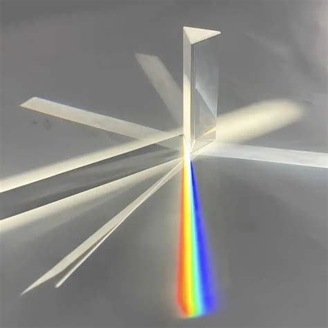 25 25 80mm Triangular Prism Bk7 Optical Prisms Glass Physics Teaching Refracted Light Spectrum