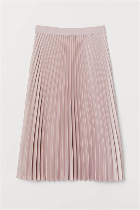 Pleated Skirt Light Pink Ladies Handm Ca