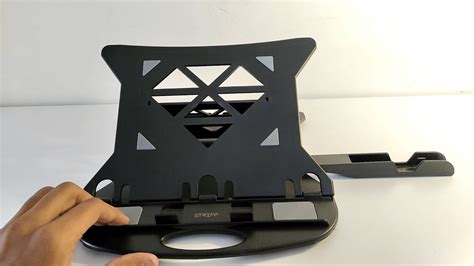 Striff Adjustable Laptop Tabletop Stand Unboxing And Review Youtube