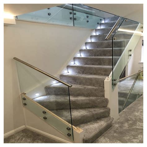 Prima Customized Stainless Steel Balustrades Standoff Glass Railings