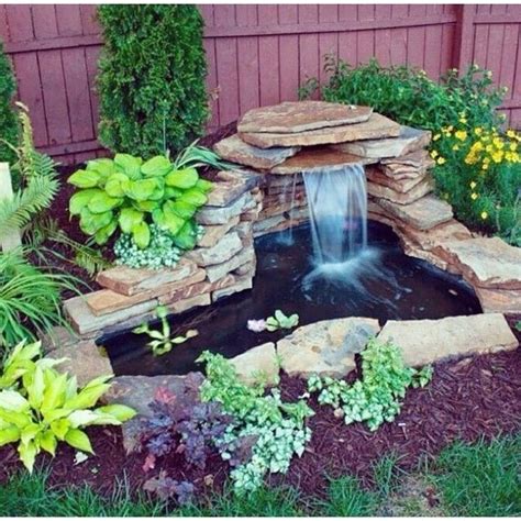 Diy Garden Pond Waterfall Ideas - FRUGAL LIVING | Diy garden fountains, Waterfalls backyard ...