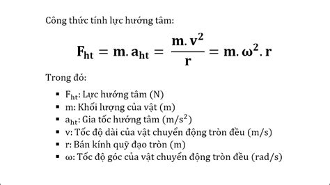 Lực hướng tâm là gì Công thức tính lực hướng tâm và bài tập có đáp án