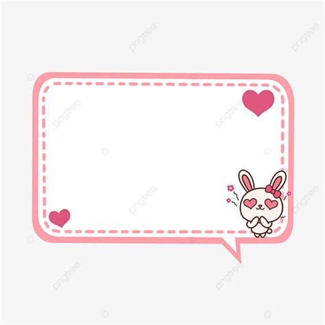 Hand Drawn Dialog Hd Transparent Red Pink Hand Drawn Cute Cartoon Love