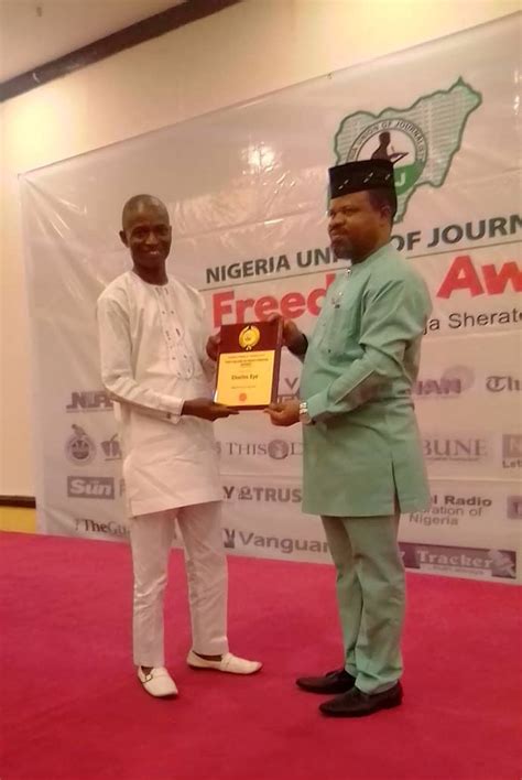 Icymi Nuj Awards Eyo Charles ‘torch Bearer Of Press Freedom Over Ffk