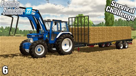 SMALL BALE AUTOLOADER TRAILER Survival Challenge FS22 Hinterland Ep 6