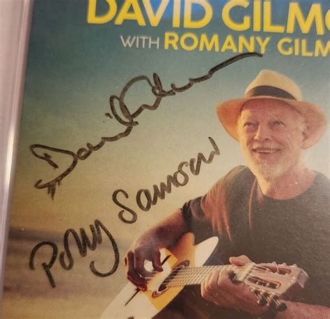 David Gilmour Pink Floyd Guitarist Signed Psa Dna Autograph Auto Cd