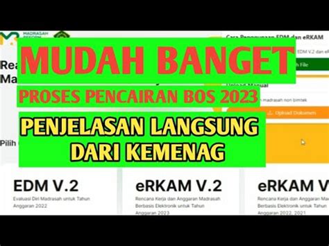 TUTORIAL PROSES PENCAIRAN DANA BOS DARI ERKAM V2 TERBARU YouTube