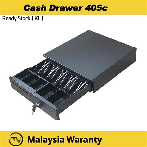 Heavy Duty Pos Cash Drawer With Coin Tray Removable Rj11 Key Lock