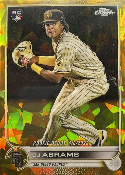 Cj Abrams Topps Chrome Update Sapphire Edition Rookie Debut Gold