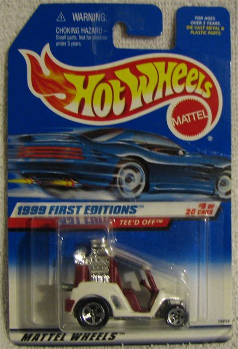 Amazon Hot Wheels 1999 First Editions Tee D Off 9 26 1 64 Scale WHITE W Burgundy Toys Games