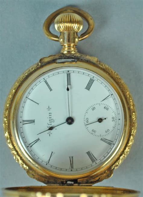 Ladies 14k Elgin Hunter Case Pocket Watch