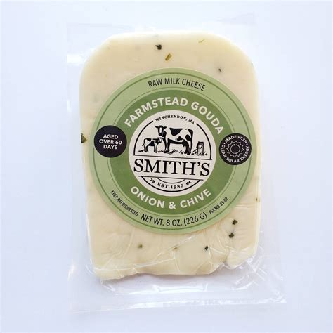 Farmstead Gouda With Onion Chive Smith S Country Cheese