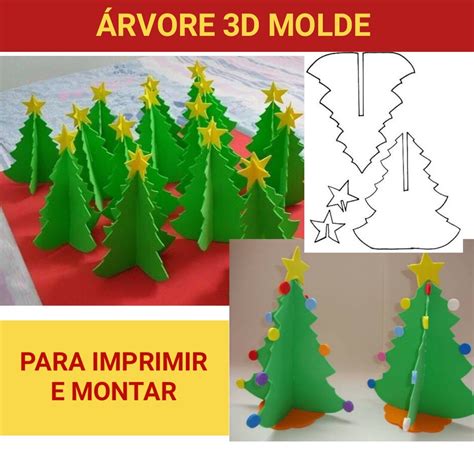 Arvore De Natal 3d Para Imprimir Retoedu