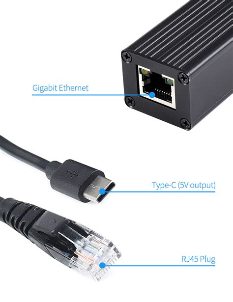 Industrial Gigabit Poe Splitter Metal Case Protection V A Type C