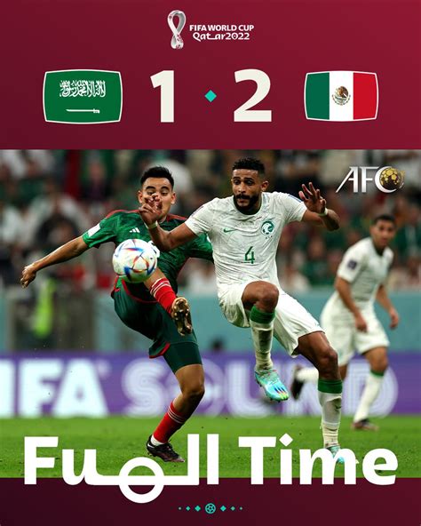 AFC On Twitter RT Afcasiancup FT Saudi Arabia 1 2 Mexico