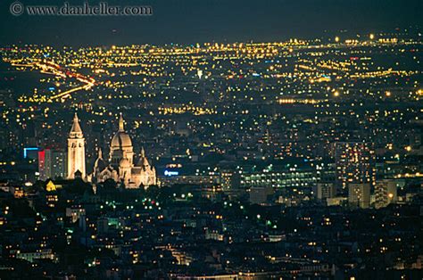 Basilica Sacre Coeur Aerial Nite