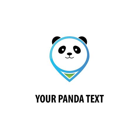 Cute Cartoon Panda Logo 14763058 Vector Art At Vecteezy