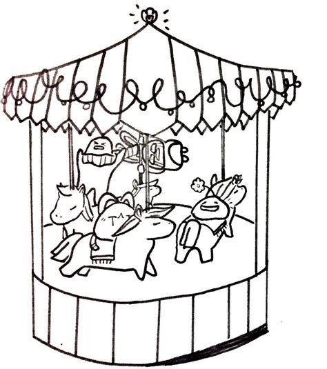 Merry Go Round Drawing at GetDrawings | Free download