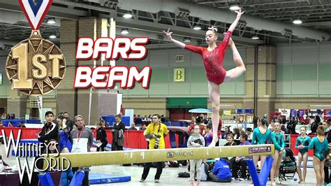 Whitney Bjerken Nd Level Gymnastics Meet Bars Beam Champion