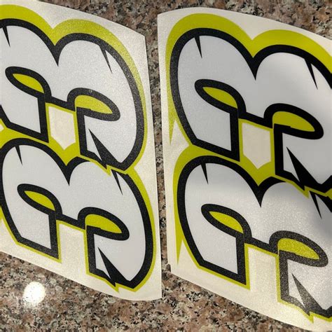 3 X Custom Racing Numbers Vinyl Stickers Decals Race Motorcycle