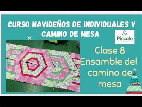 Molde Clase 8 Individuales y Camino de Mesa Navideño Tienda Piccolo